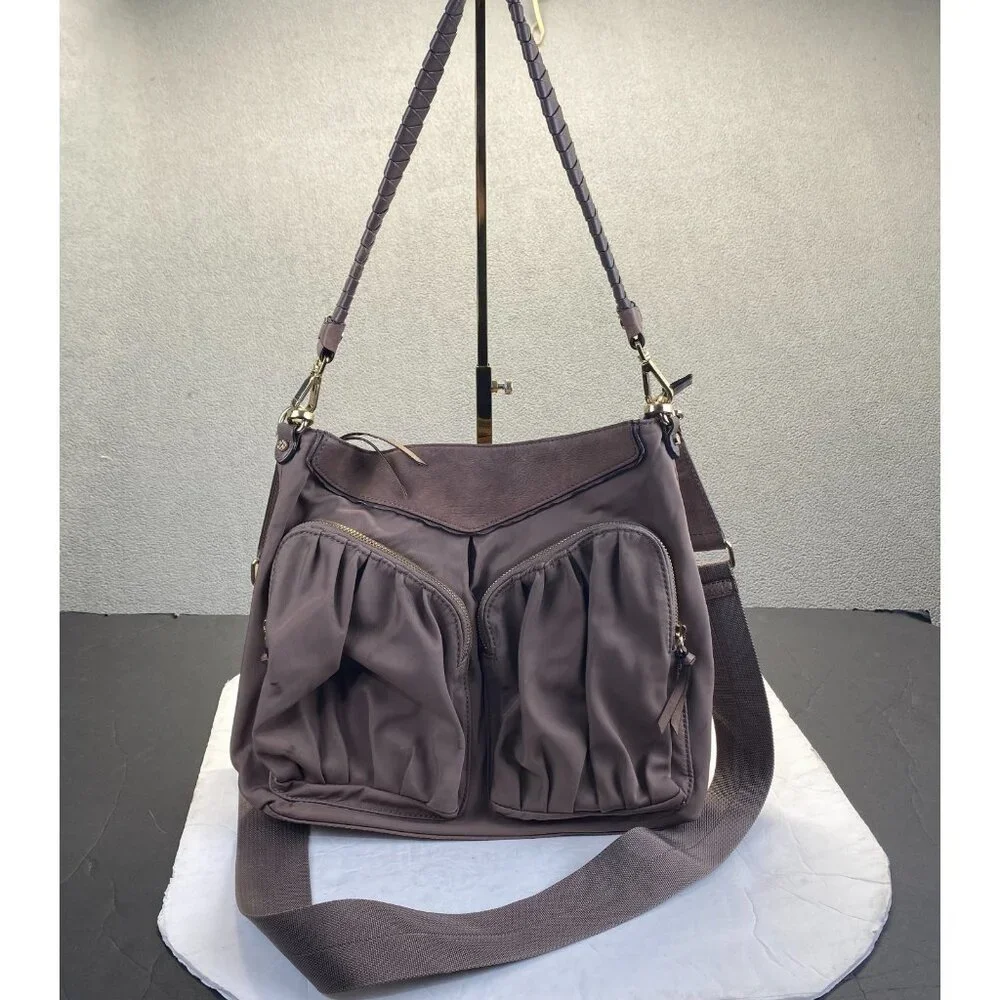 MZ Wallace thompson Mauve Nylon hobo bag Crossbody